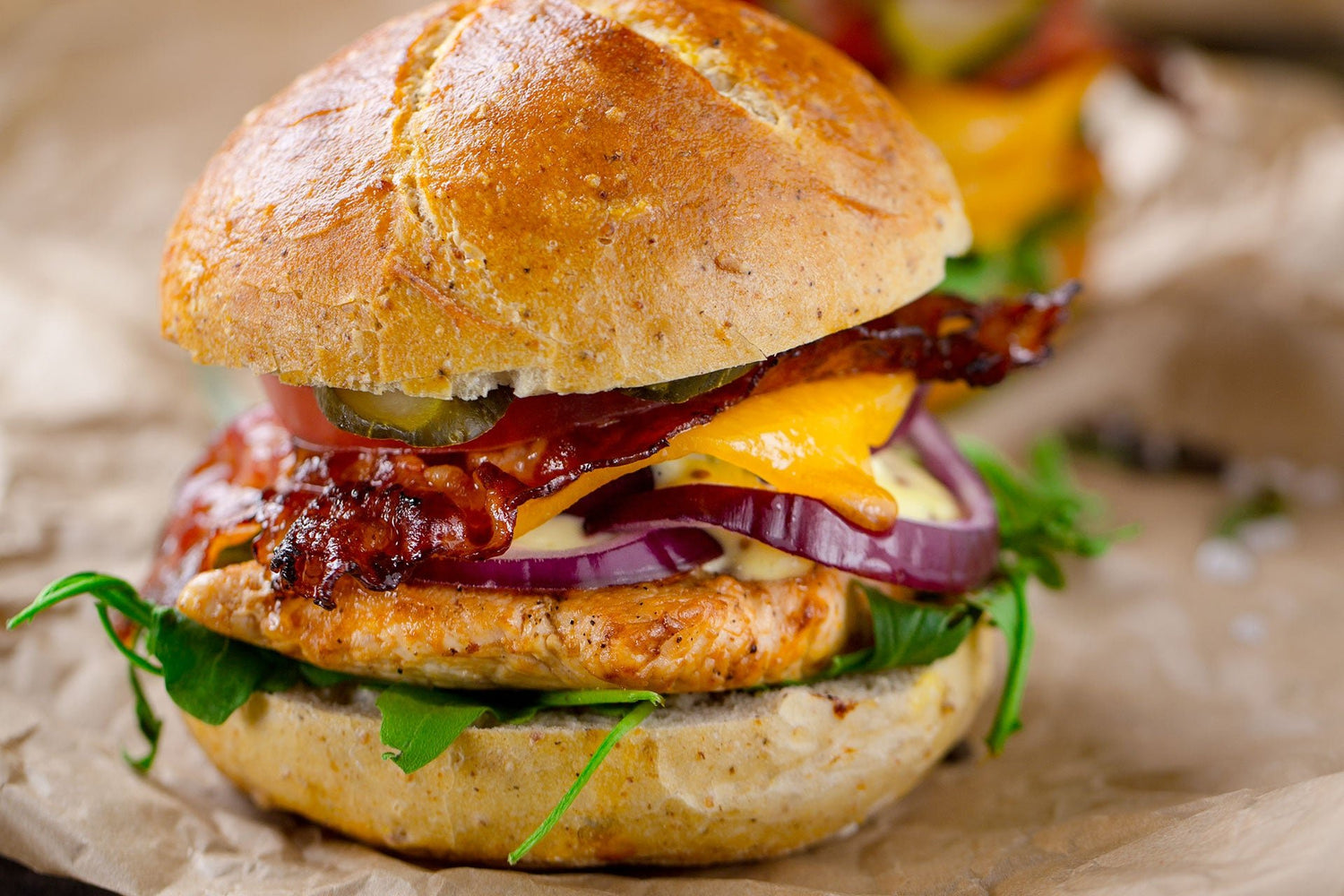 HAMBURGER DI POLLO E RUCOLA - Prometek